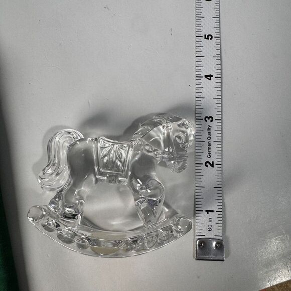 Vintage 1970's Princess House Lead Crystal "Randy The Rocking Horse" euc - Picture 7 of 7